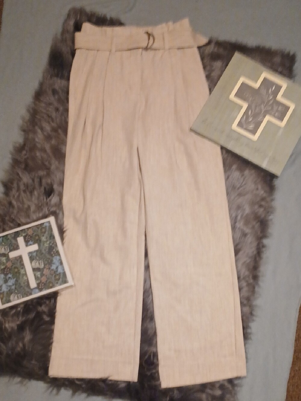 Nine West Wide Leg Pants in Beige